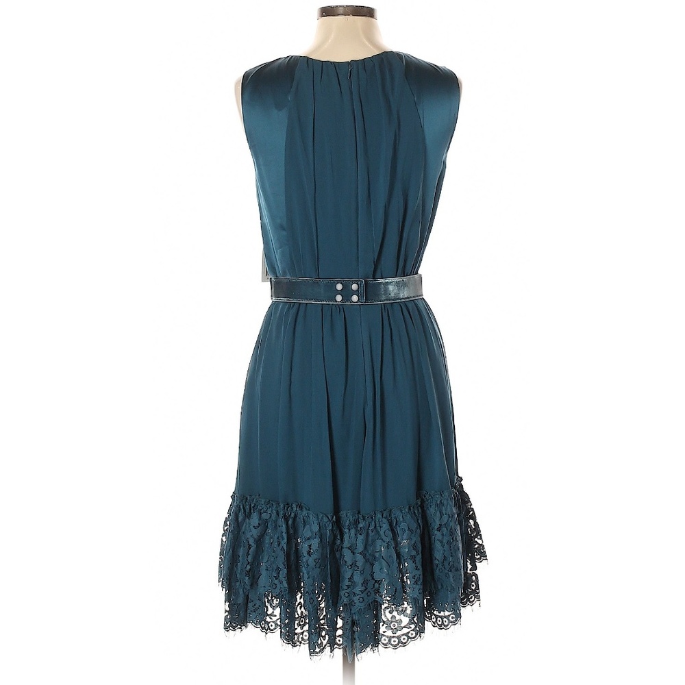 👗 Jessica Simpson Blue Fit & Flare Cocktail Dress Sz 10 ~ Romantic Whimsical - Picture 2 of 11
